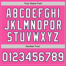 Laden Sie das Bild in den Galerie-Viewer, Custom Pink White-Navy Authentic Baseball Jersey
