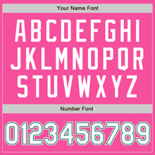 Laden Sie das Bild in den Galerie-Viewer, Custom Pink White-Kelly Green Authentic Baseball Jersey