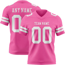 Загрузить изображение в средство просмотра галереи, Custom Pink White Authentic Football Jersey