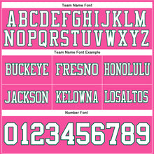 Загрузить изображение в средство просмотра галереи, Custom Pink White-Kelly Green Authentic Football Jersey
