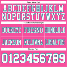 Загрузить изображение в средство просмотра галереи, Custom Pink White-Teal Authentic Football Jersey
