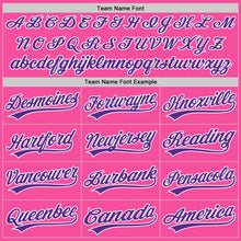 Load image into Gallery viewer, Custom Stitched Pink Purple-White Baseball Pullover Sweatshirt Hoodie