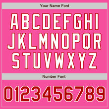 Charger l'image dans la galerie, Custom Pink Red-White Authentic Baseball Jersey