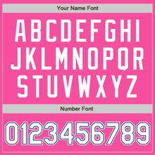 Load image into Gallery viewer, Custom Pink White-Royal Authentic Baseball Jersey