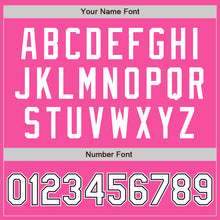 Load image into Gallery viewer, Custom Pink White-Black Authentic Baseball Jersey