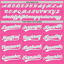 Load image into Gallery viewer, Custom Pink White-Gray Authentic Baseball Jersey