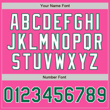Laden Sie das Bild in den Galerie-Viewer, Custom Pink Kelly Green-White Authentic Baseball Jersey