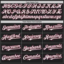Charger l'image dans la galerie, Custom Black White-Crimson Gradient Classic Vertical Stripe Authentic Baseball Jersey