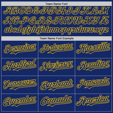 Laden Sie das Bild in den Galerie-Viewer, Custom Royal-Yellow Classic Vertical Stripe Fluid Liquid Texture Authentic Baseball Jersey