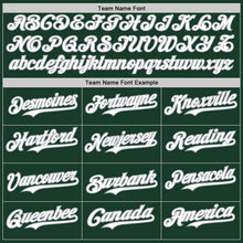 Laden Sie das Bild in den Galerie-Viewer, Custom Green White-Gray Classic Vertical Stripe Fluid Liquid Texture Authentic Baseball Jersey