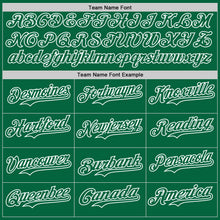 Charger l'image dans la galerie, Custom Kelly Green-White Classic Vertical Stripe Fluid Liquid Texture Authentic Baseball Jersey