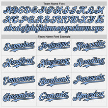 Load image into Gallery viewer, Custom White Light Blue Pink-Black Gradient Vertical Stripe Argentina Style Authentic Baseball Jersey