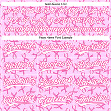 Charger l'image dans la galerie, Custom Pink White 3D Pink Ribbon Breast Cancer Awareness Month Women Health Care Support Performance Polo Shirt