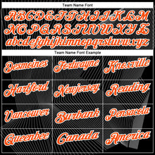 Загрузить изображение в средство просмотра галереи, Custom Black Orange-White 3D Bowling Line Performance Polo Shirt