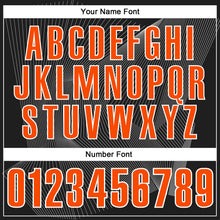 Загрузить изображение в средство просмотра галереи, Custom Black Orange-White 3D Bowling Line Performance Polo Shirt