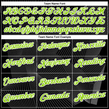 Загрузить изображение в средство просмотра галереи, Custom Black Neon Green-White 3D Bowling Line Performance Polo Shirt