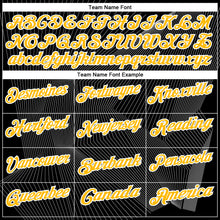 Загрузить изображение в средство просмотра галереи, Custom Black Gold-White 3D Bowling Line Performance Polo Shirt