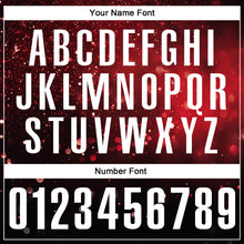 Load image into Gallery viewer, Custom Black Red-White 3D Bowling Glowing Star Performance Polo Shirt