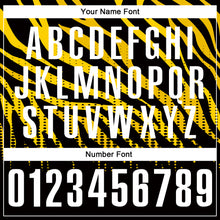 Загрузить изображение в средство просмотра галереи, Custom Black Yellow-White 3D Bowling Dot Performance Polo Shirt