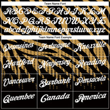 Загрузить изображение в средство просмотра галереи, Custom Black Old Gold-White 3D Bowling Dot Performance Polo Shirt