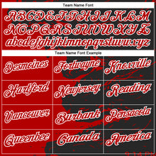 Загрузить изображение в средство просмотра галереи, Custom Black Red-White 3D Bowling Splash Ink Performance Polo Shirt