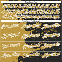 Загрузить изображение в средство просмотра галереи, Custom Black Old Gold-White 3D Bowling Splash Ink Performance Polo Shirt