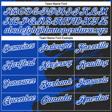 Загрузить изображение в средство просмотра галереи, Custom Black Thunder Blue-White 3D Bowling Splash Ink Performance Polo Shirt