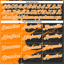 Загрузить изображение в средство просмотра галереи, Custom Black Bay Orange-White 3D Bowling Splash Ink Performance Polo Shirt