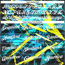 Load image into Gallery viewer, Custom Black White 3D Bowling Abstract Grunge Art Performance Polo Shirt