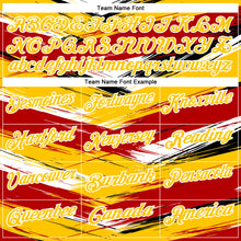 Загрузить изображение в средство просмотра галереи, Custom Red Yellow-Black 3D Bowling Abstract Grunge Art Performance Polo Shirt