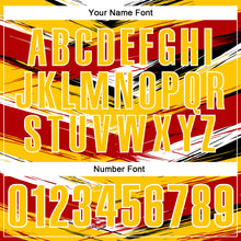 Загрузить изображение в средство просмотра галереи, Custom Red Yellow-Black 3D Bowling Abstract Grunge Art Performance Polo Shirt