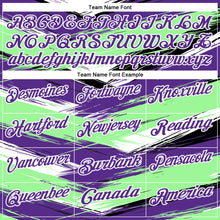 Загрузить изображение в средство просмотра галереи, Custom Pea Green Purple-Black 3D Bowling Abstract Grunge Art Performance Polo Shirt