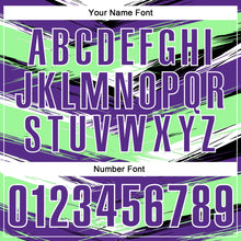 Загрузить изображение в средство просмотра галереи, Custom Pea Green Purple-Black 3D Bowling Abstract Grunge Art Performance Polo Shirt