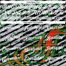 Charger l'image dans la galerie, Custom Gray Black Red-Grass Green3D Bowling Line Performance Polo Shirt