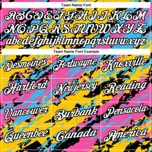 Загрузить изображение в средство просмотра галереи, Custom Black Pink Sky Blue-Gold 3D Bowling Abstract Grunge Art Performance Polo Shirt