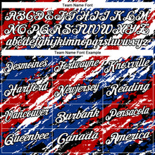 Загрузить изображение в средство просмотра галереи, Custom Black Red-Royal 3D Bowling Abstract Grunge Art Performance Polo Shirt