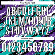 Загрузить изображение в средство просмотра галереи, Custom Black Purple-Aqua 3D Bowling Abstract Grunge Art Performance Polo Shirt