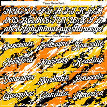 Загрузить изображение в средство просмотра галереи, Custom Black Bay Orange-Gold 3D Bowling Abstract Grunge Art Performance Polo Shirt