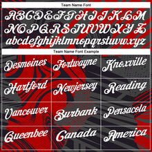 Загрузить изображение в средство просмотра галереи, Custom Black White-Red 3D Bowling Abstract Grunge Art Performance Polo Shirt