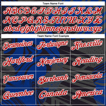 Загрузить изображение в средство просмотра галереи, Custom Black Red-Royal 3D Bowling Abstract Grunge Art Performance Polo Shirt