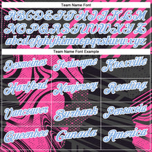 Загрузить изображение в средство просмотра галереи, Custom Black Light Blue-Pink 3D Bowling Abstract Grunge Art Performance Polo Shirt