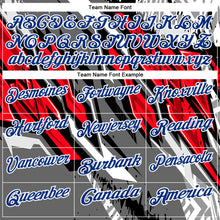 Загрузить изображение в средство просмотра галереи, Custom Black Royal Gray-Red 3D Bowling Abstract Grunge Art Performance Polo Shirt