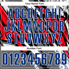 Загрузить изображение в средство просмотра галереи, Custom Black Royal Gray-Red 3D Bowling Abstract Grunge Art Performance Polo Shirt