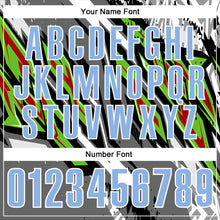 Загрузить изображение в средство просмотра галереи, Custom Black Light Blue Gray Neon Green-Red 3D Bowling Abstract Grunge Art Performance Polo Shirt