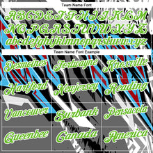 Загрузить изображение в средство просмотра галереи, Custom Black Aurora Green Gray Sky Blue-Red 3D Bowling Abstract Grunge Art Performance Polo Shirt