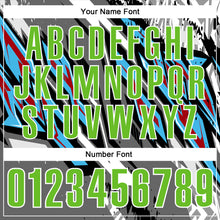 Загрузить изображение в средство просмотра галереи, Custom Black Aurora Green Gray Sky Blue-Red 3D Bowling Abstract Grunge Art Performance Polo Shirt