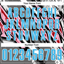 Загрузить изображение в средство просмотра галереи, Custom Black Sky Blue Gray Light Pink-Red 3D Bowling Abstract Grunge Art Performance Polo Shirt