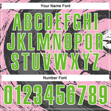 Загрузить изображение в средство просмотра галереи, Custom Light Pink Aurora Green-Steel Gray 3D Bowling Splash Ink Performance Polo Shirt