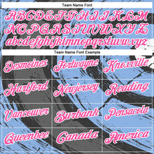 Загрузить изображение в средство просмотра галереи, Custom Light Blue Pink-Steel Gray 3D Bowling Splash Ink Performance Polo Shirt