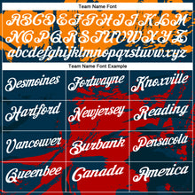 Загрузить изображение в средство просмотра галереи, Custom Navy Bay Orange-Red 3D Bowling Splash Ink Performance Polo Shirt